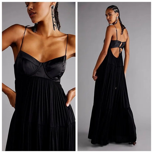 Free People Freya Maxi Dress Black - Picture 1 of 5